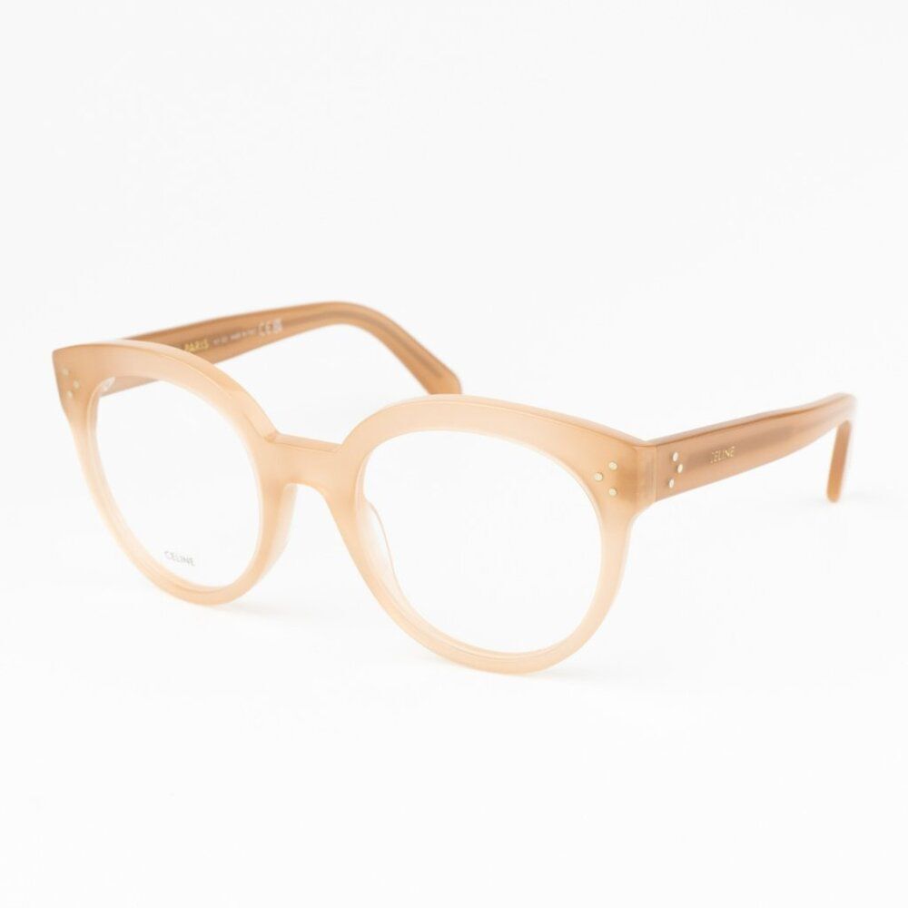 NEW Celine CL50093I 072 Beige Nude Round Women Eyeglasses CL 50093I - Picture 5 of 12
